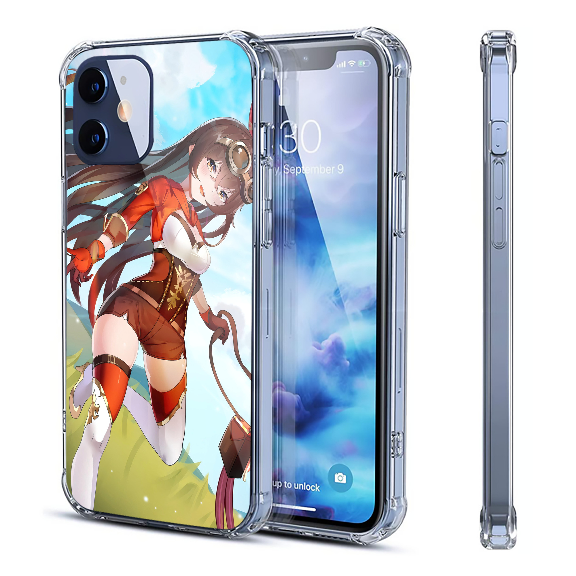 げんし神 genshin 【iPhone 12シリーズ対応】透明スマホケース（クリアソフトケース）